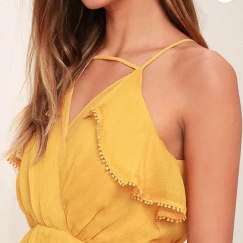 Adelyn Rae Mustard Dress - Picture 2 of 5